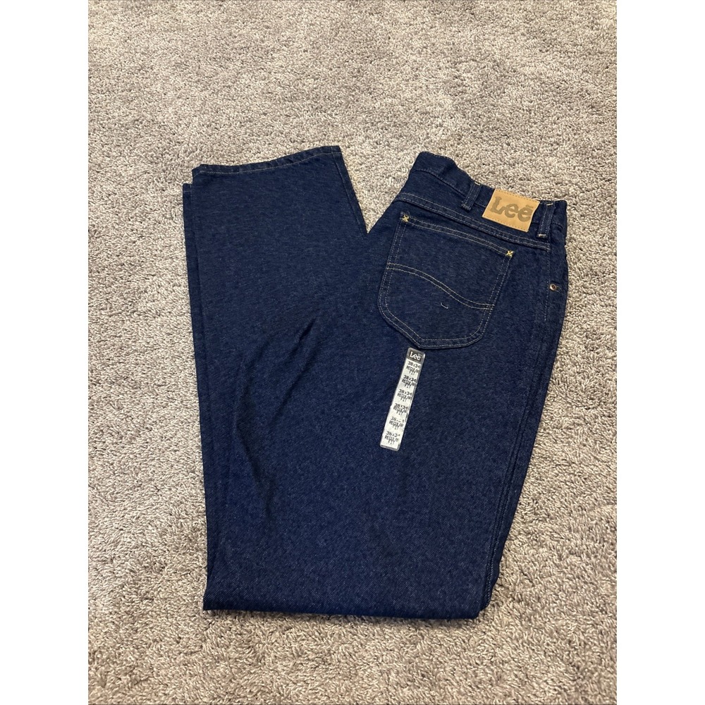 NEW 90s Vintage Men Lee MR Jeans Regular Fit 38x34 Denim 200-8989 Pepper Prewash
